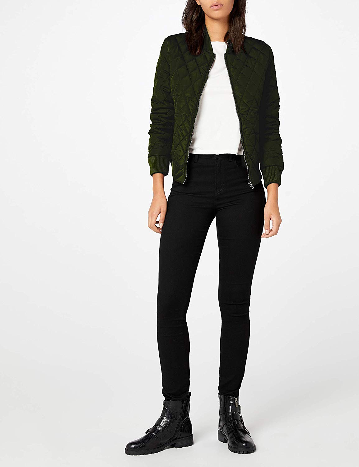 Urban Classics Damen Ladies Diamond Quilt Nylon Jacket