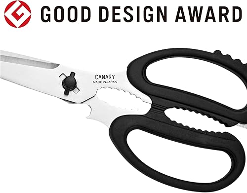 Miniatura 6 de CANARY Tijeras de cocina japonesas resistentes fabricadas en Japón aptas para lavavajillas cuchillas separadas tijeras de cocina multiusos acero