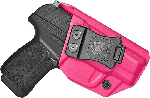 Miniatura 12 de Amberide Funda Ruger Max-9 IWB, Kydex-Boltaron en el interior de la cintura para pistolas Ruger Max-9 de 0.354 in, retención segura, diseño de Negro