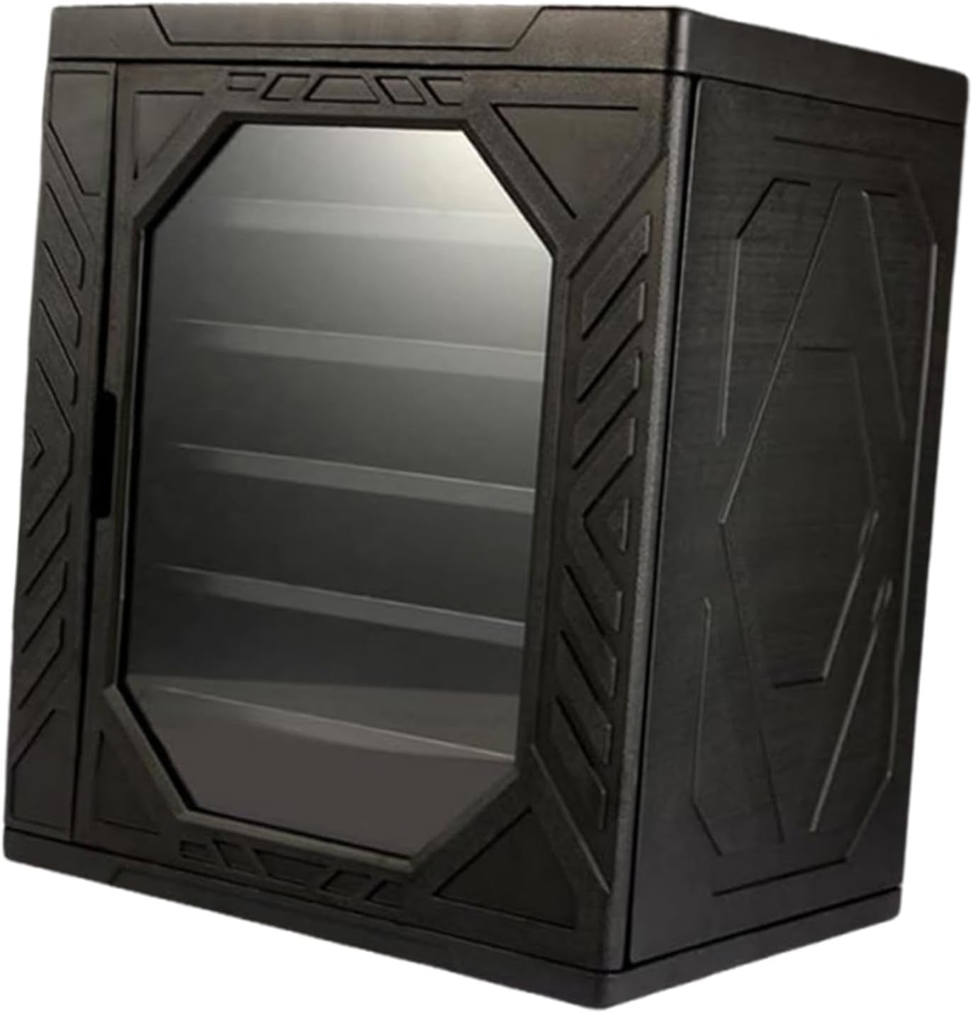 Miniatures Storage Case Black Dustproof with Removable Trays Model Organizer