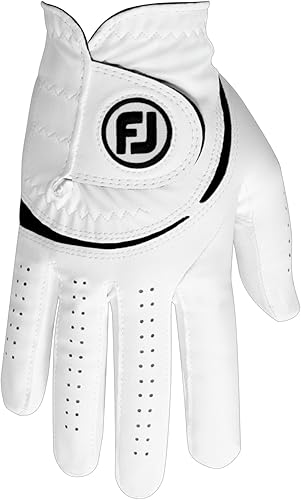 Vista 13 de FootJoy Men's WeatherSof Golf Glove Blanco