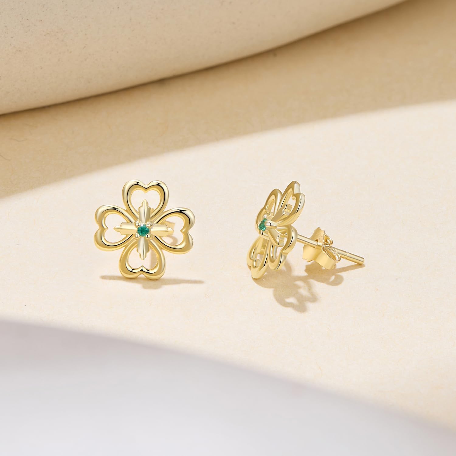 Dainty Stud Earrings for Women Sterling Silver Posts Star Colver Bow Earrings 14K Gold Plated Dainty Stud Earring funky Jewerly - Image 7