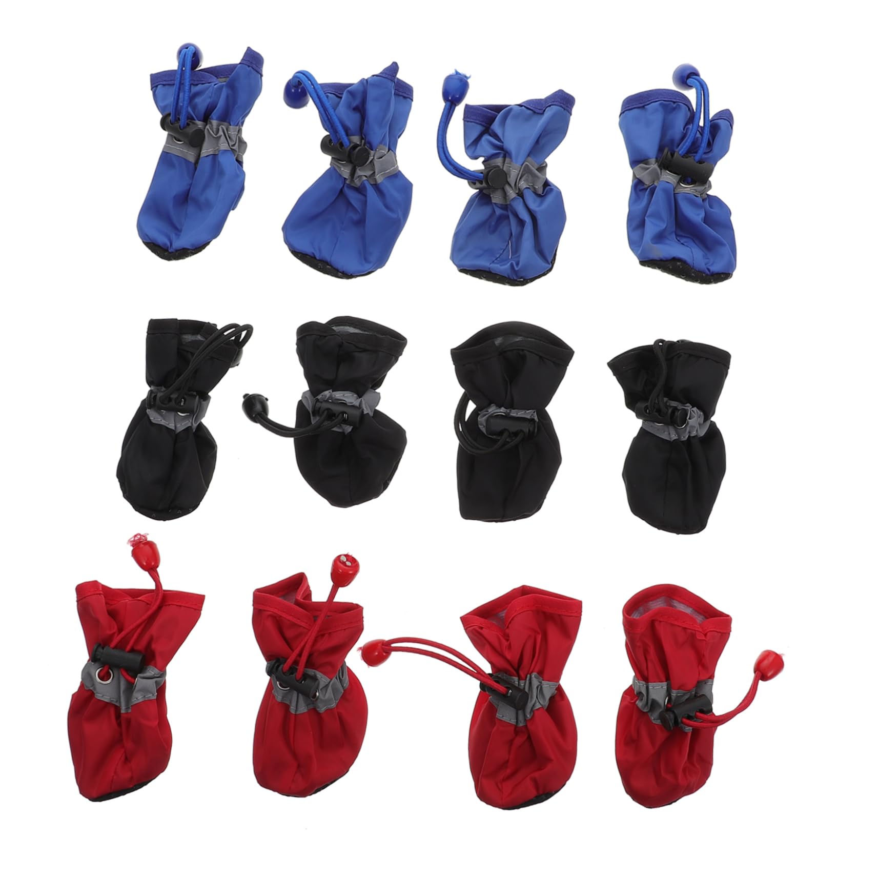 Abaodam 3 Sets Pet Rain Boots for Thickened Design for Pets and Portable Durable Footwear for Rainy Days