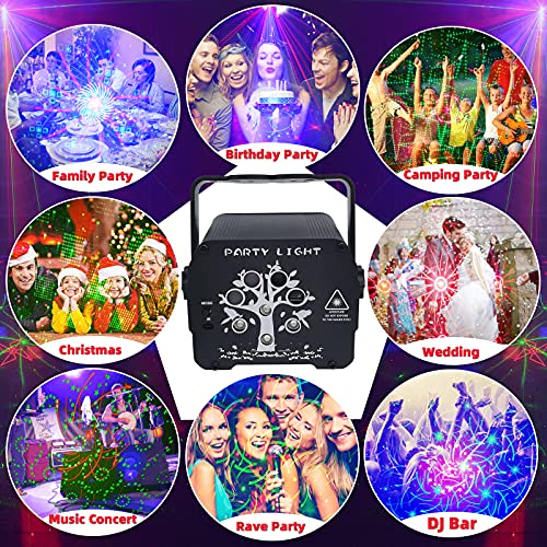 Party Lights, Portable Led Stage Dj Disco Strobe Light With Remote Control, Sound Activated & Battery Powered Blue Led Projector For Indoor Home Decorations Birthday Rave Party Show Gift Bar Live #TOP4