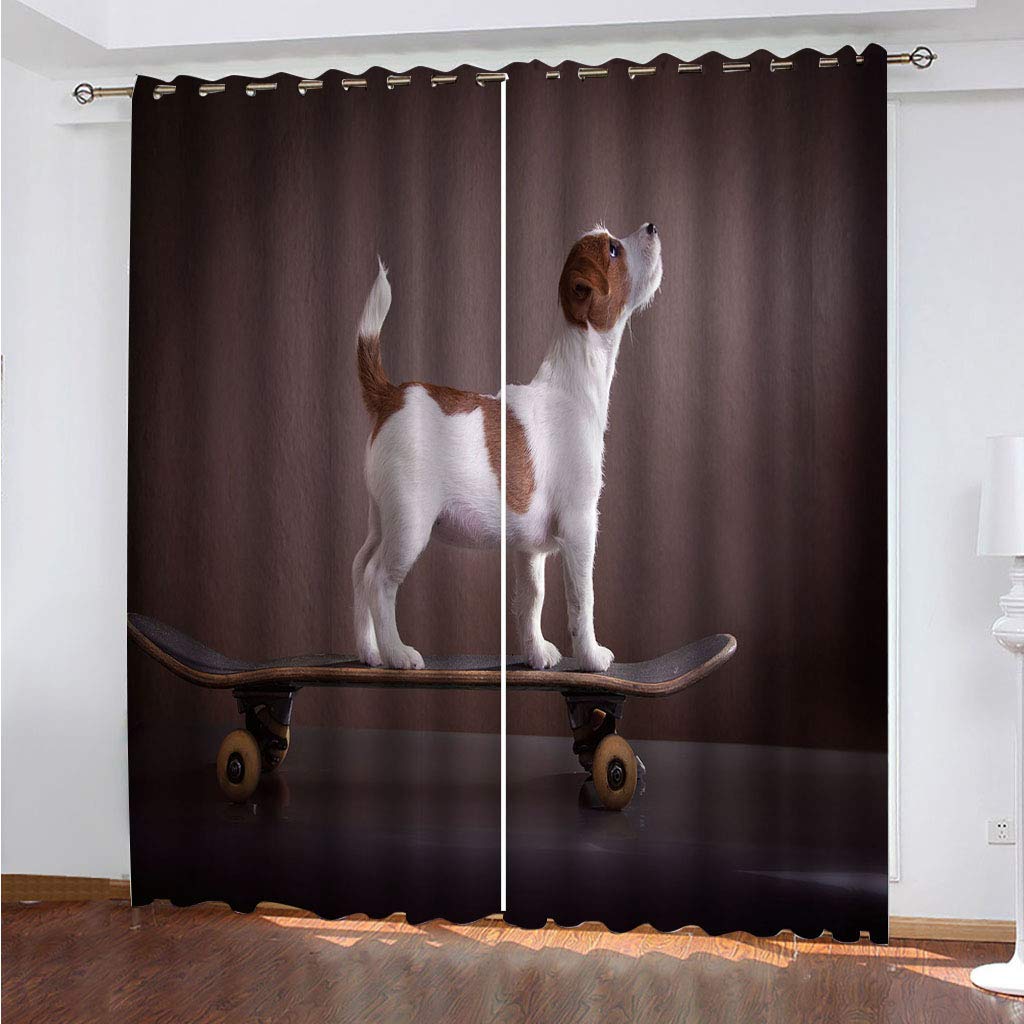 Rideaux chambre occultants 234X230cm isolants occultants à oeillets salon imprimés