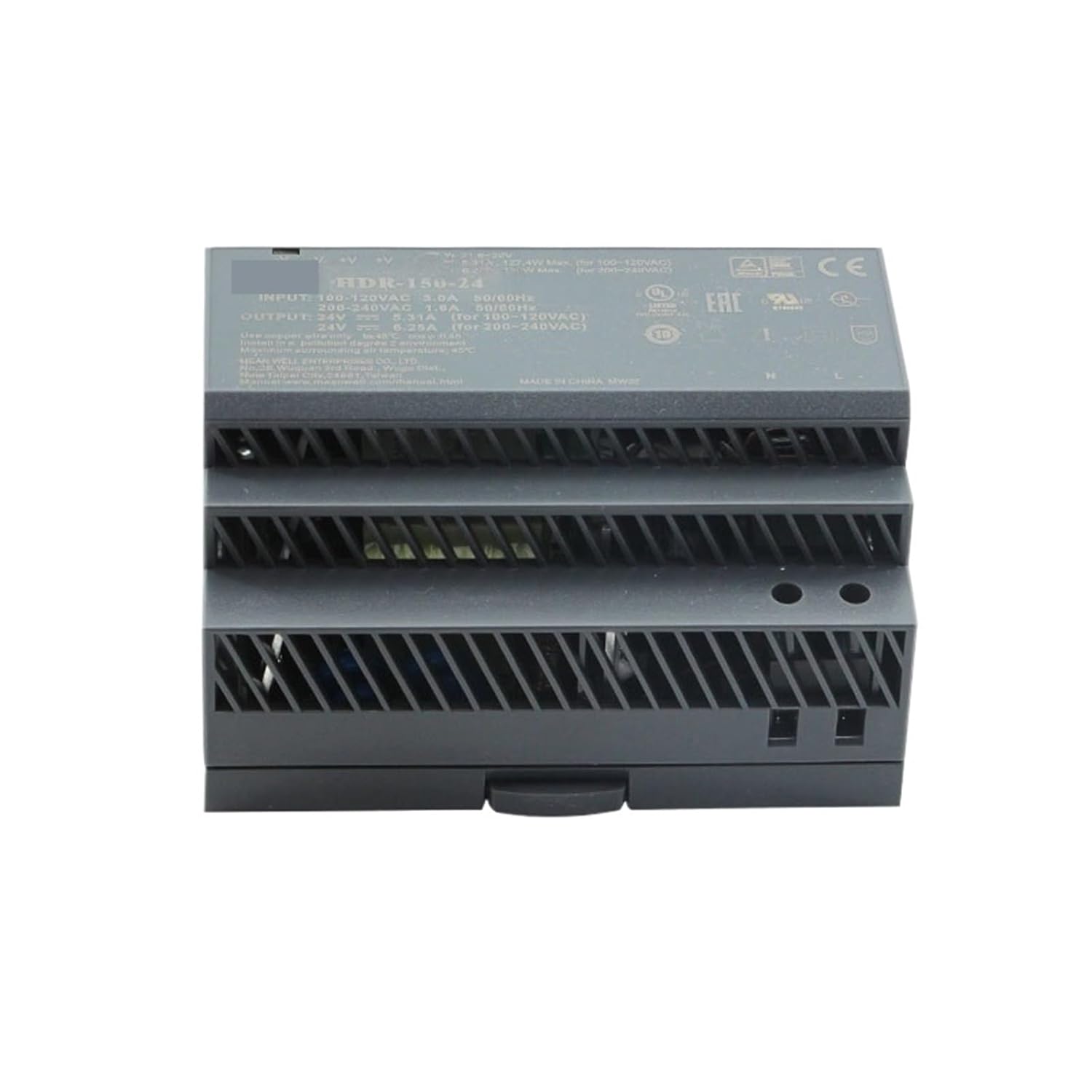 HDR-60/100/150W DIN Rail Power Supply 12/24V DC DIN Switching Power Supply Industrial Ultra Slim Step Shape for LED(12V_60W)