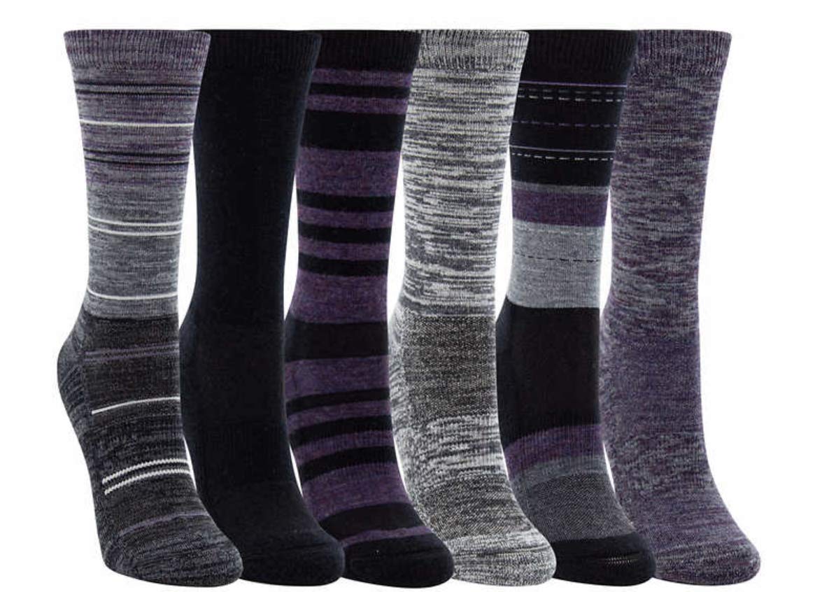 Kirkland Signature Ladies' Crew Trail Socks Extra-Fine Merino Wool