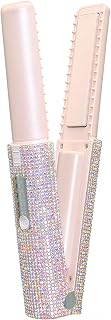 Travel Flat Iron, Travel Hair Straightener - 2 in 1 Hair Straightener & Curling Iron - Rechargeable Straightener, Portable, Flat Iron | Uppladdningsbar plattång, bärbar, plattjärn
