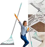 Vassoura Mágica de Silicone com Rodo – Remove Pelos de Cães e Gatos, Cabelos e Poeira – Ideal para Salão de Beleza, Casa e Apartamento – Limpeza Rápida e Prática em Todos os Pisos