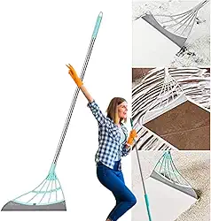 Vassoura Mágica de Silicone com Rodo – Remove Pelos de Cães e Gatos, Cabelos e Poeira – Ideal para Salão de Beleza, Casa e Apartamento – Limpeza Rápida e Prática em Todos os Pisos