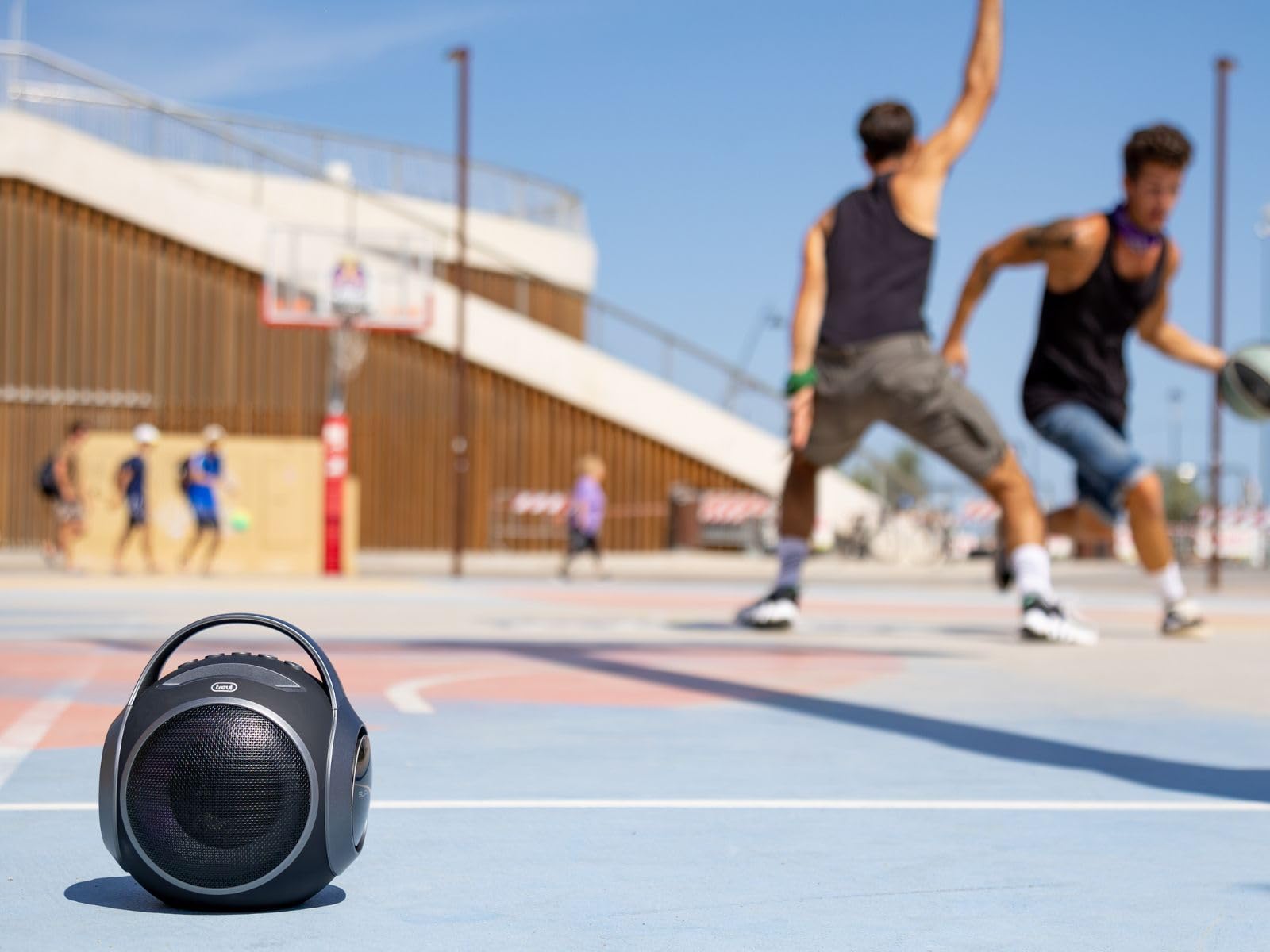 Trevi XR 8A 202 Speaker Portatile 20W, Cassa Wireless con Funzione TWS, Presa USB, Micro SD, Batteria Integrata, Nero