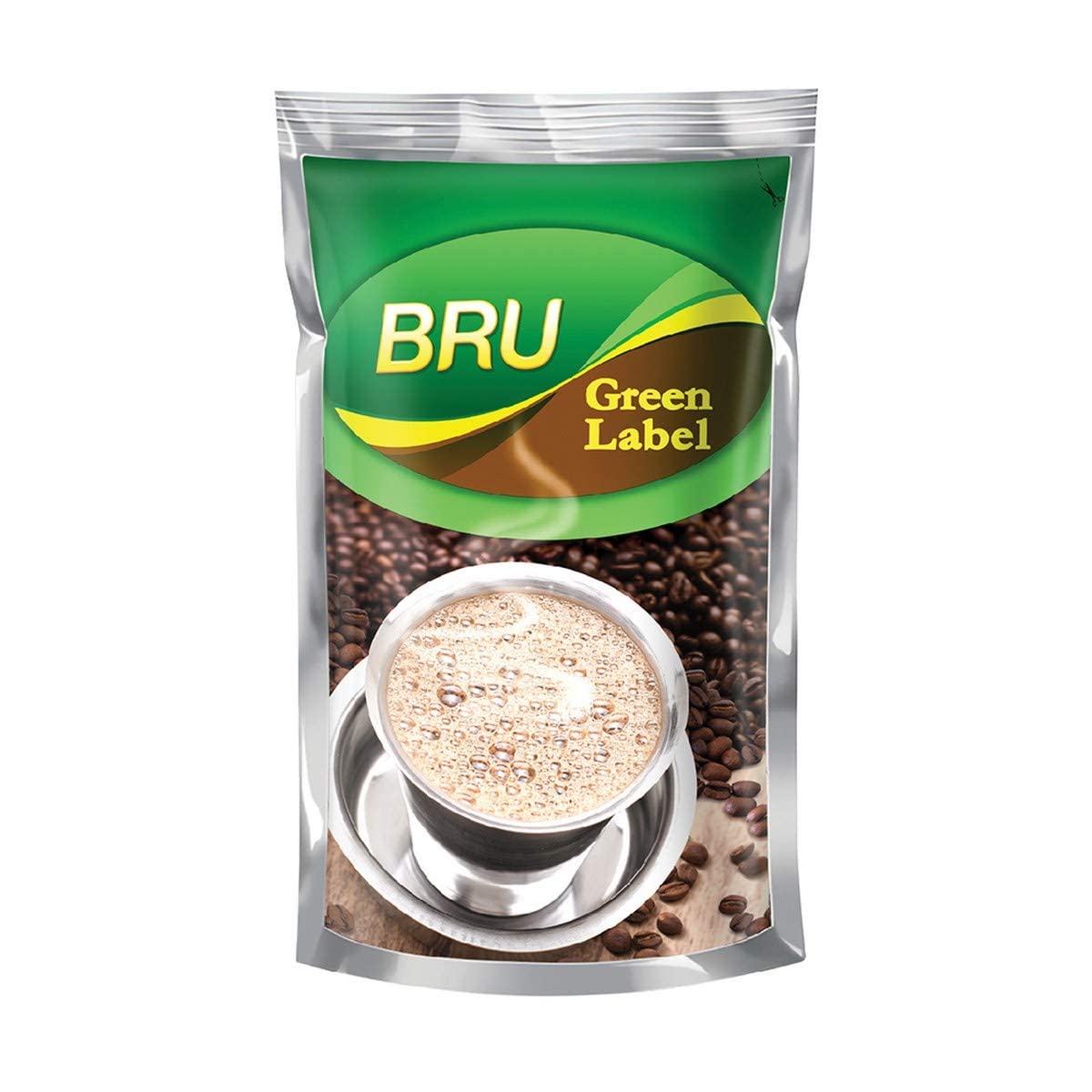 Bru Green Label Ground Coffee | 500g | Rich & Strong Blend of Coffee & Chicory