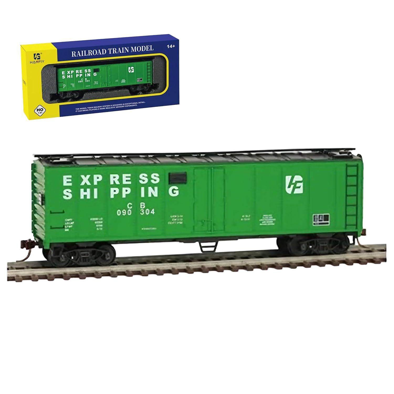 BrickBounty HO Scale Train Carriage, 1:87 Carriage Compatible with All HO Model Railroads, Collection for Miniature Model Train Enthusiasts (98090)