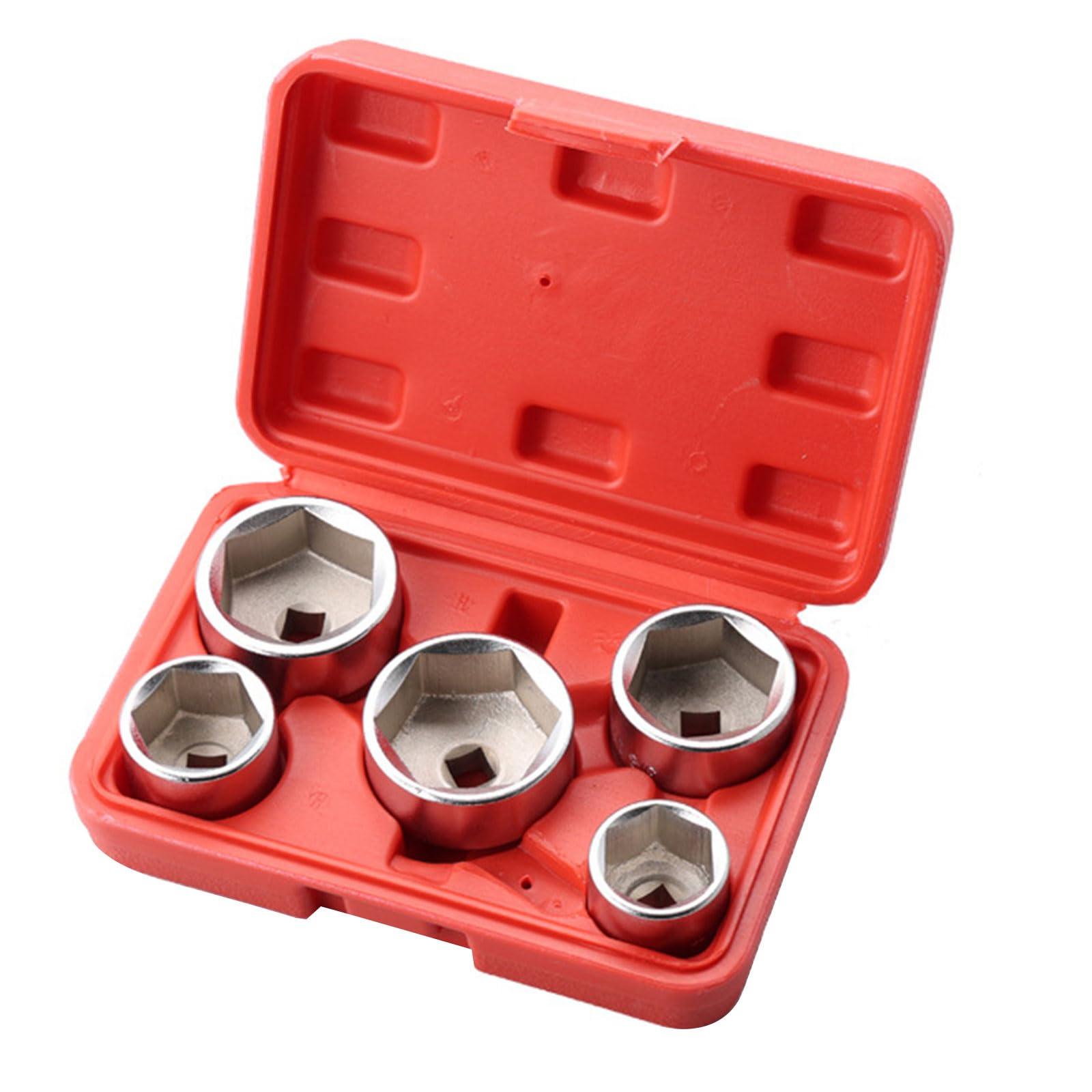 Pxzh Red Strength Wrench Socket Tool With 3 / 8Inch Drive For Standard Ratchets For Smooth Operations Multiple Size Tool