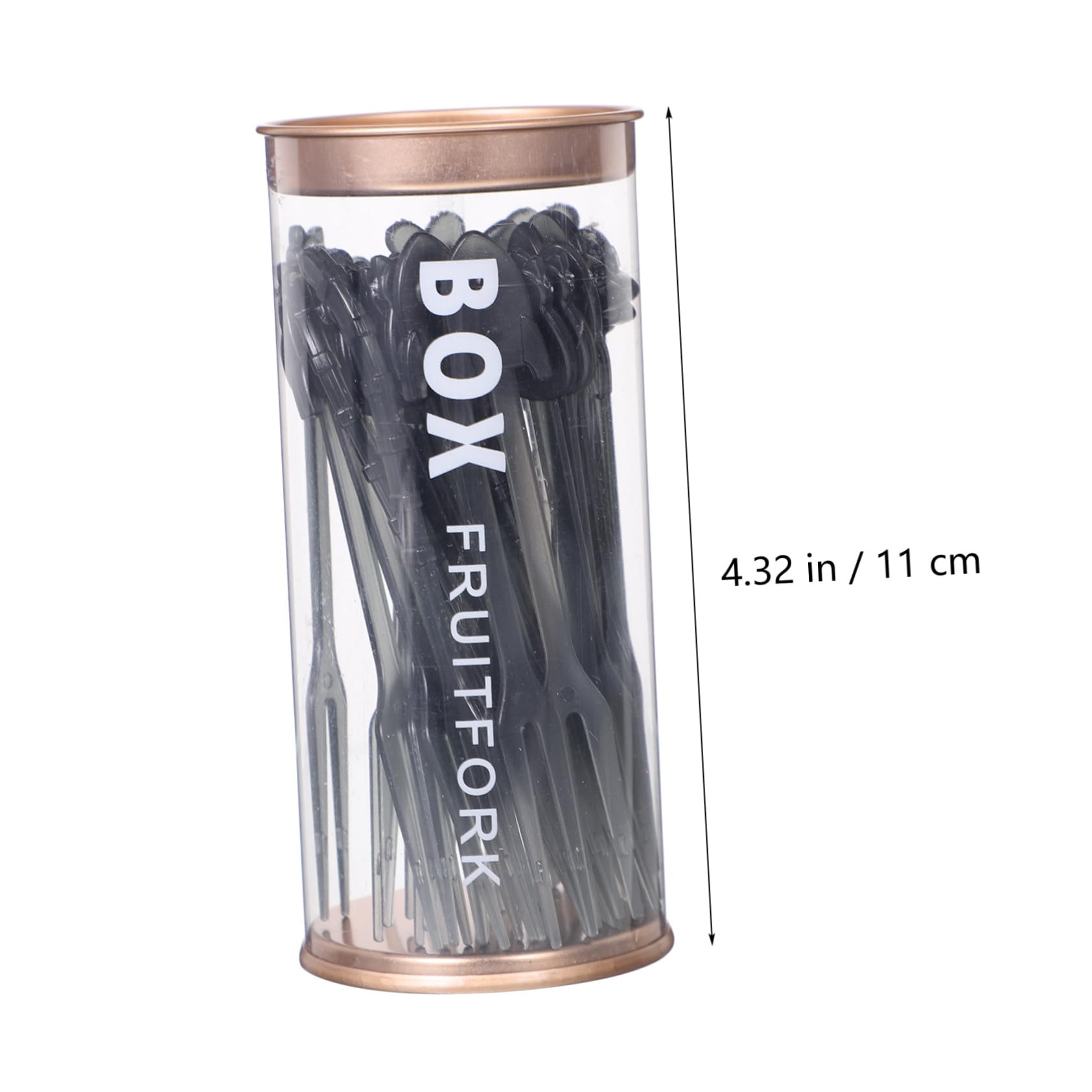 OFFSCH Set of 2 Plastic Fruit Forks Anti-slip Bumps Design Disposable Dessert Picks Lightweight for Appetizers Grilled Meats