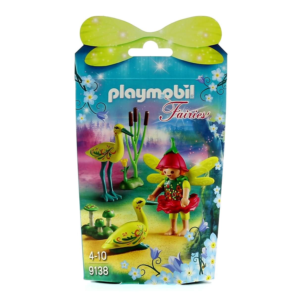 PlayMOBIL 9138 FAiries Collectable FAiry Girl with Storks, Fun Imaginative Role-Play, PlaySets Suitable for Children Ages 4+