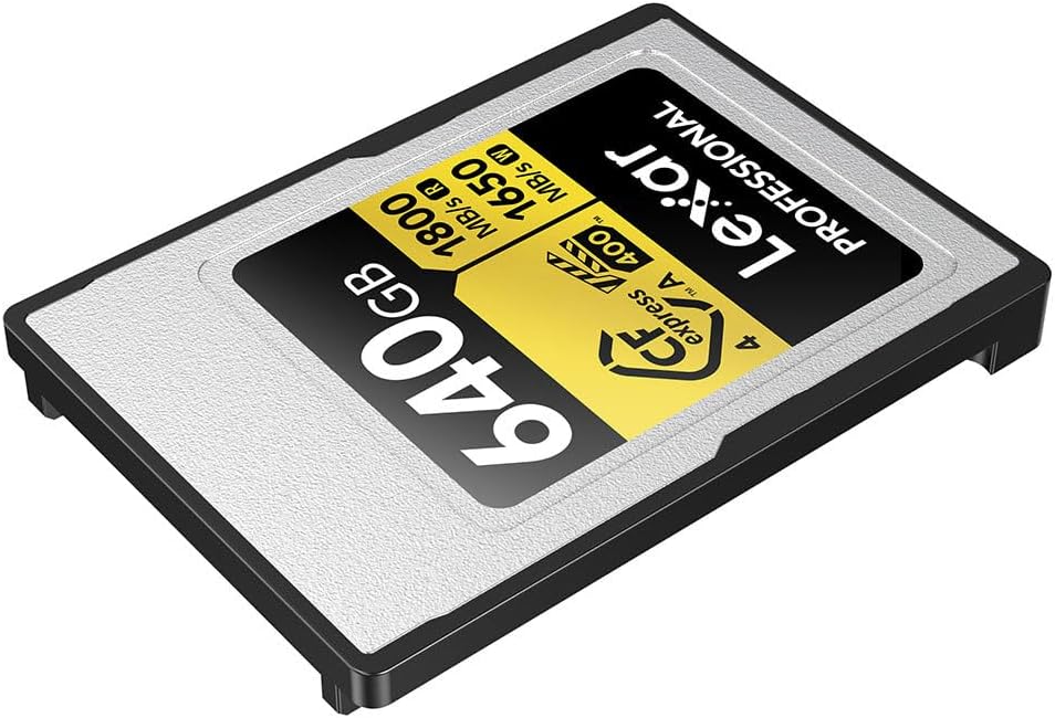 Lexar 640GB Professional GOLD CFexpress 4.0 Type A Memory Card