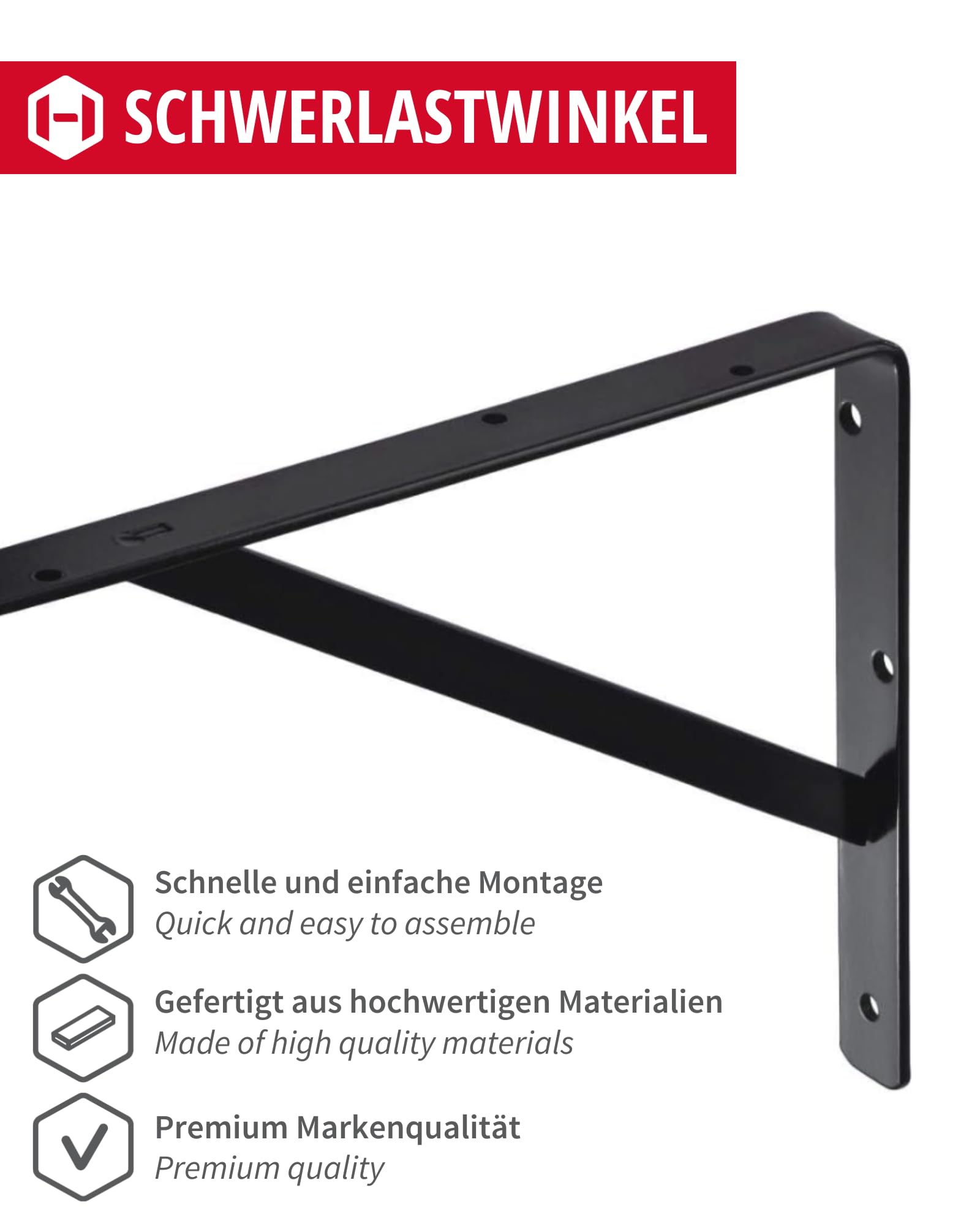 Console Da Parete Gedotec Per Carichi Pesanti - Supporto Zincato Con Capacità 300 Kg, Profondità 600 Mm - Foto 2