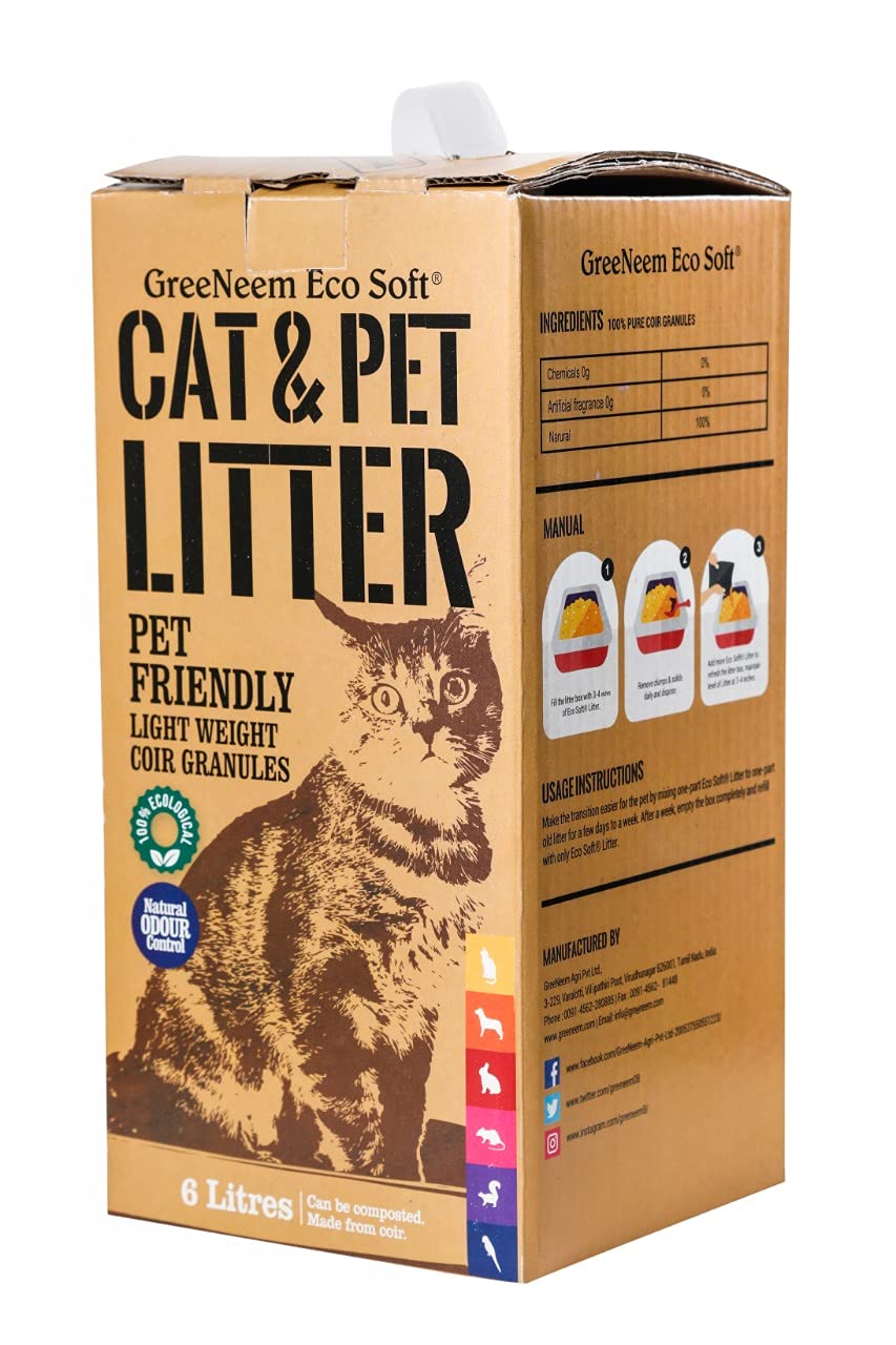 Buy EcoSoft Organic Cat Litter 6 litre Plant based Smart Quick