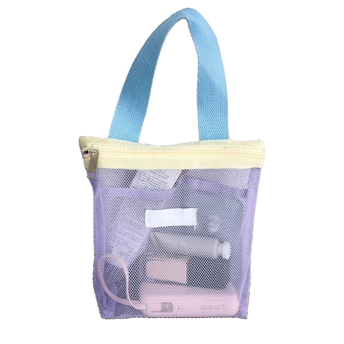 Bolsa de Ducha de Malla, Bolsa de Playa Portátil de Gran Capacidad, Organizador de Baño, Neceser Playa Transparente, Bola Bañador Mojado, Con Asa, Para Viajes, Gimnasio, Natación, Plaa