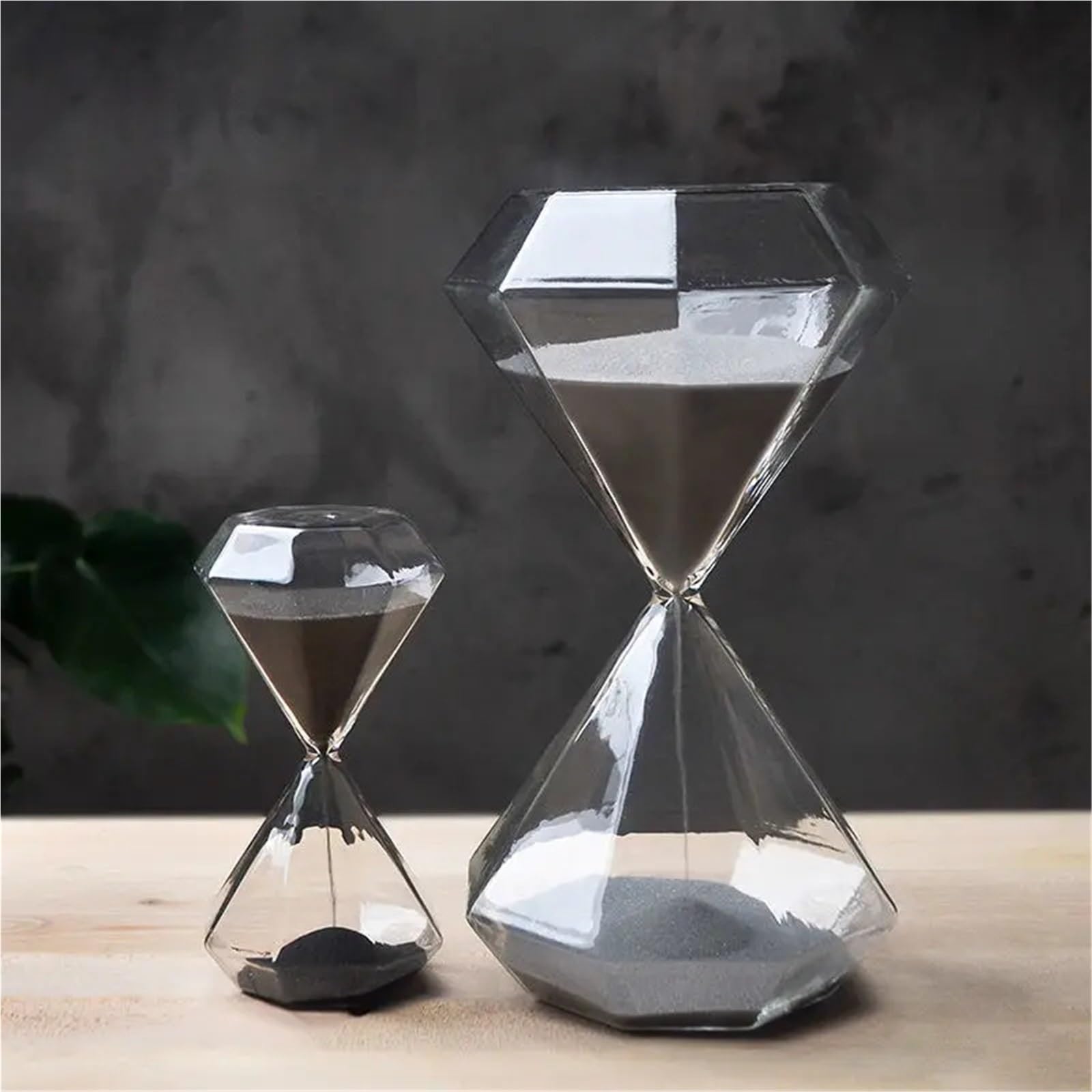 Temporizador de Reloj Arena 30 Minutos, diseño Moderno, decoración Oficina, Adornos, cumpleaños, Temporizador para Escuela(Black)