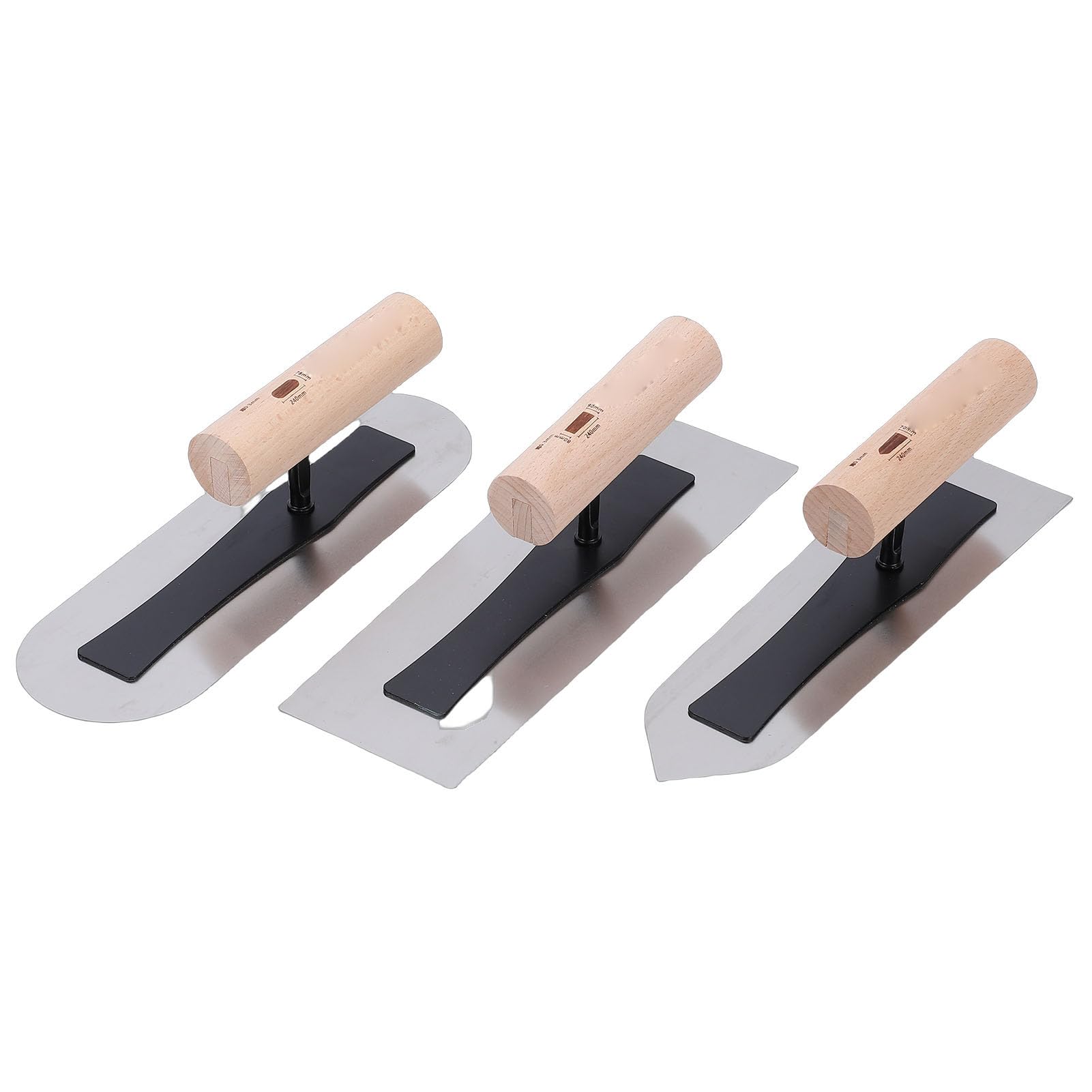 Tangxi Kit di Frattazzo per Finitura Artistica di Pareti con Lame in Acciaio Inossidabile Lucidato per Progetti di Muratura
