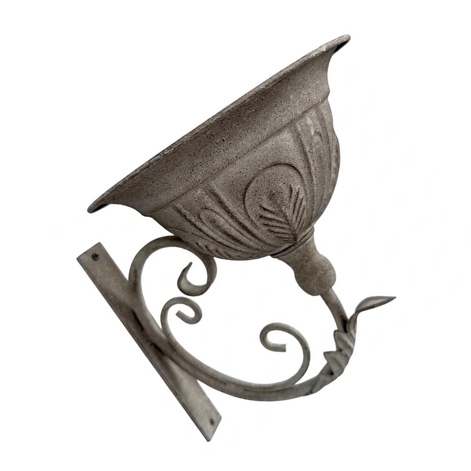 Garden Wall Flower Planter Vintage Iron Holder, Mounted Plant Container for Flowers Greenery and Patio Wall Decor Flower Planter Garden Plant Holder Patio Porch Decor Courtyard Vertical Gardening