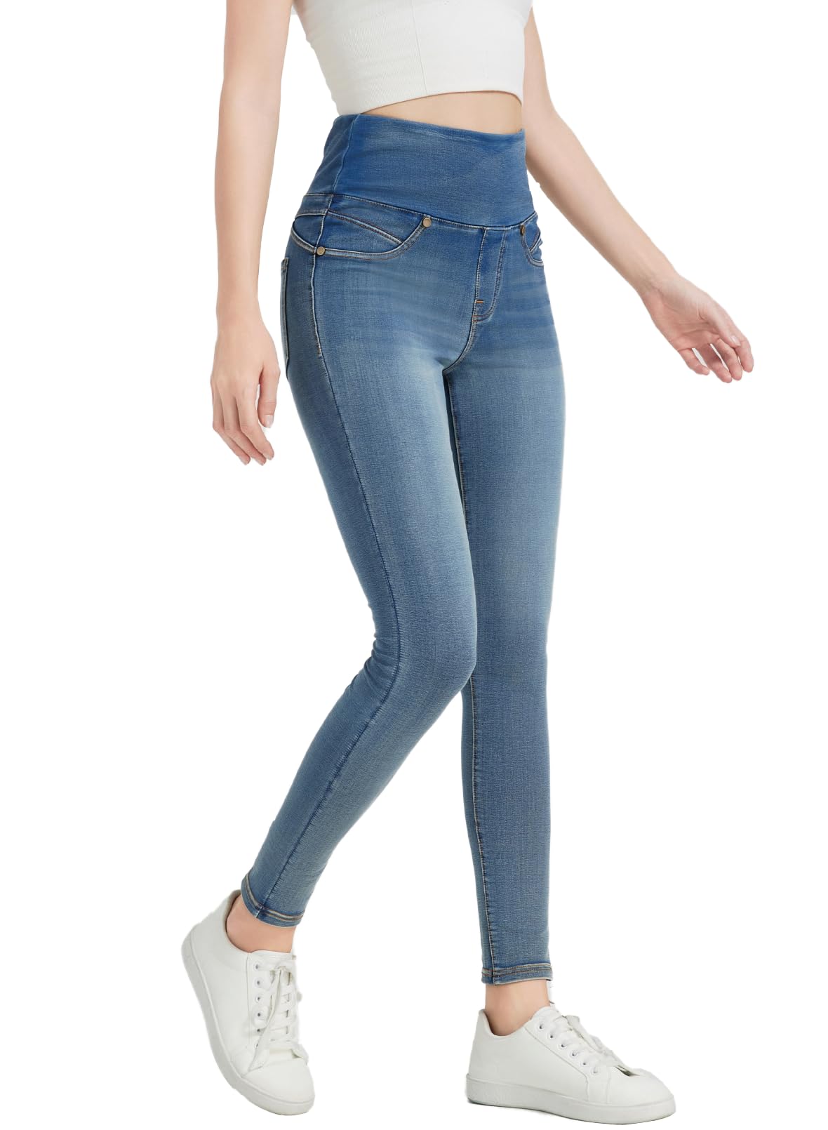 High Waisted Jegging for Women Premium Stretch Slim Fit Jeans Tummy Control Comfort with Everyday Casual Style