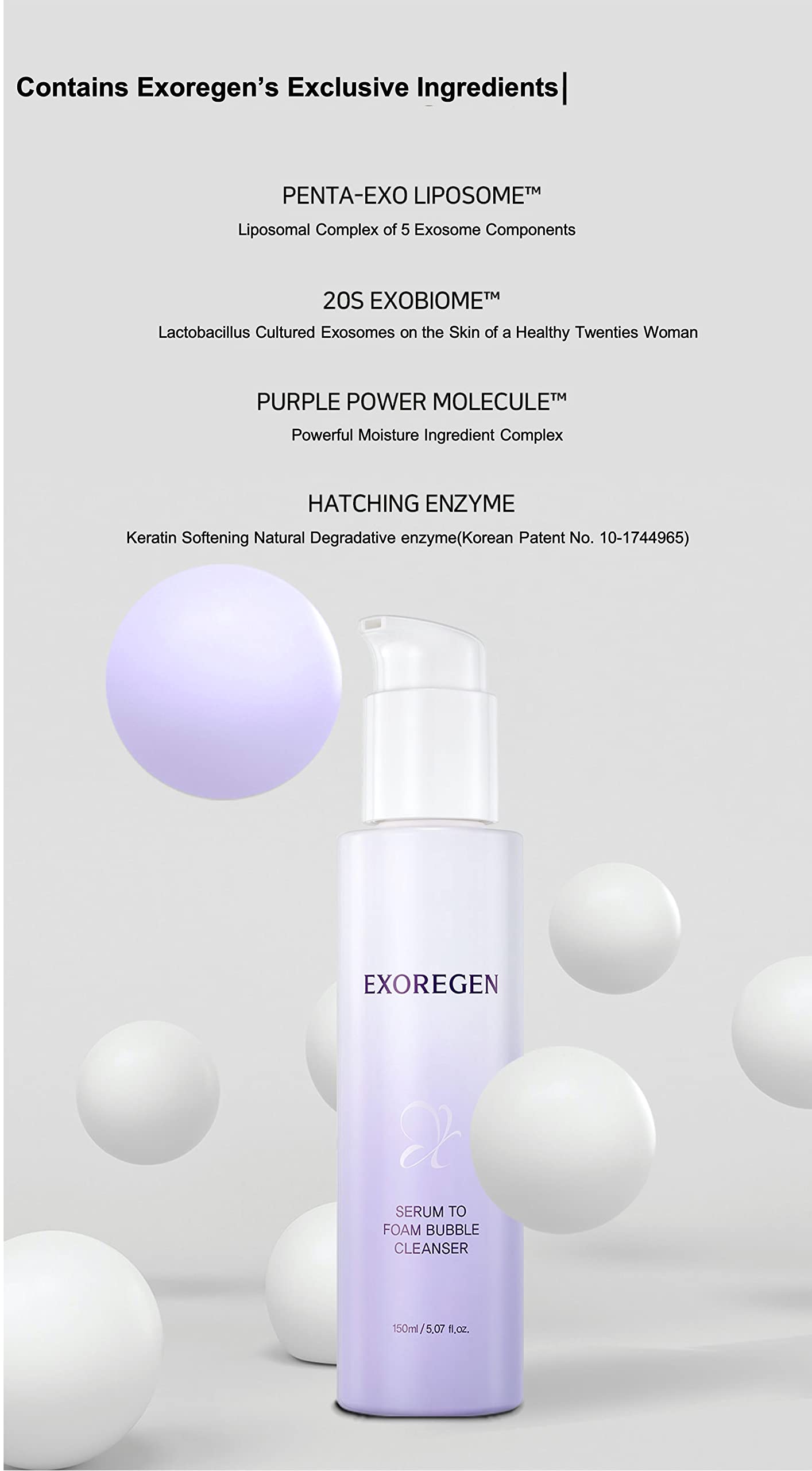 Amazon.com: Exoregen Serum To Foam Bubble Cleanser (All-in-One