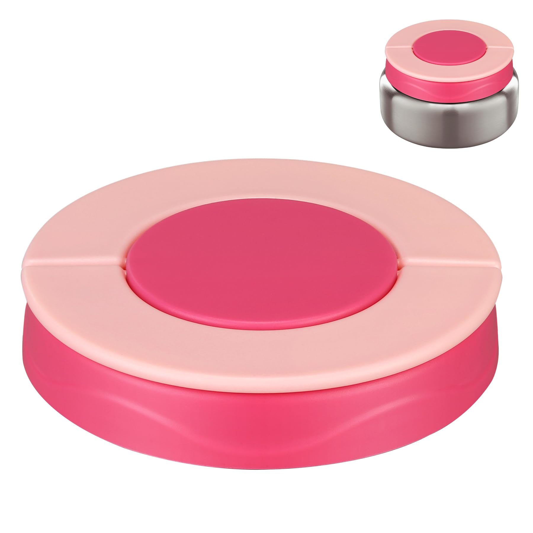 View 1 of ?Replacement Lid for 8oz Thermo Food Jar Inside Bento Lunch Box(Pink)