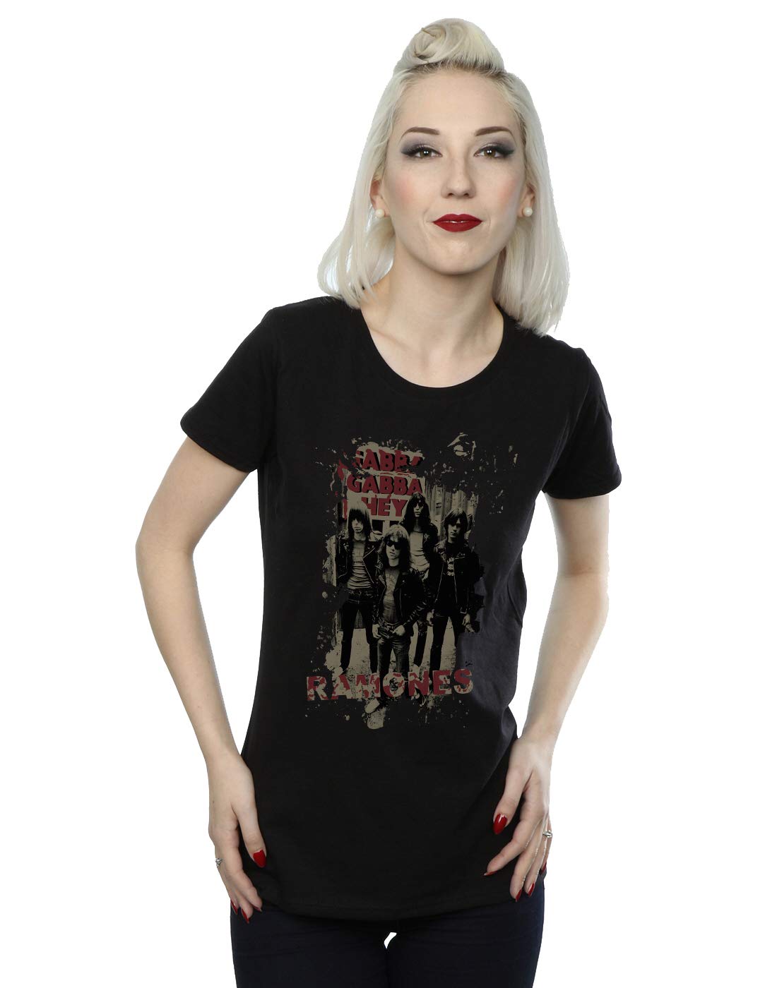 Ramones Women's Gabba Gabba Hey T-Shirt Medium Black