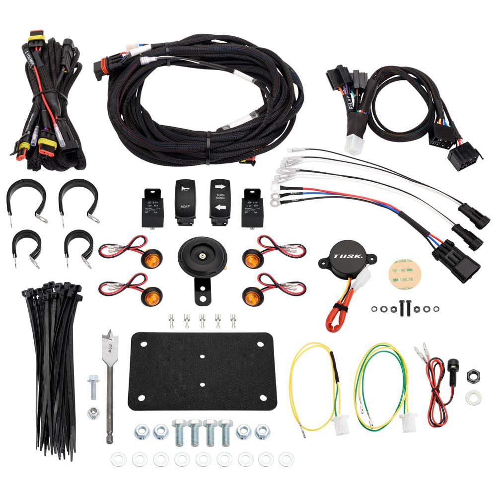 TUSK Plug and Play UTV Signal & Horn Kit with Button Lights