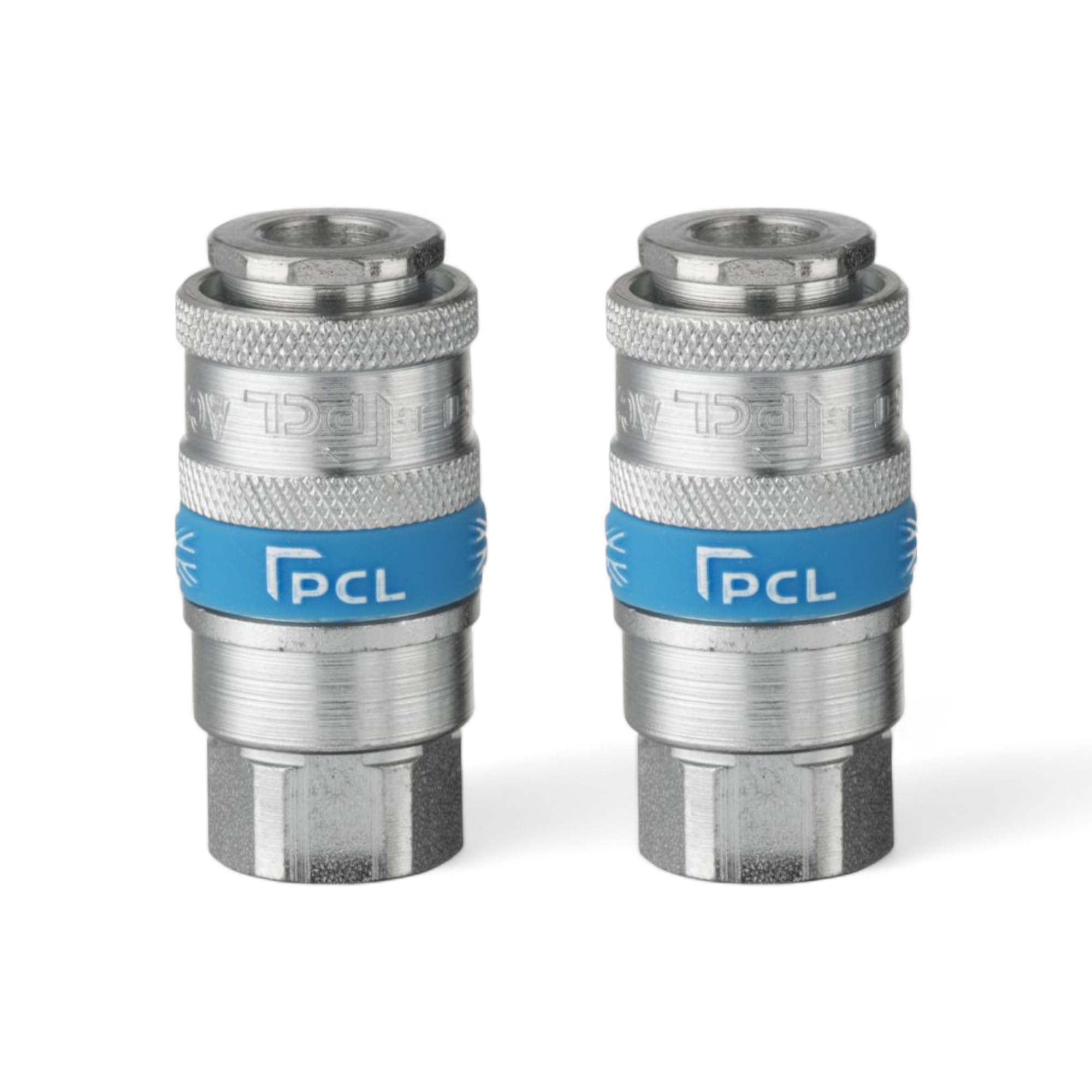 x2 Genuine PCL Air Line Airflow Female Coupling 1/4 BSP Fitting Connector