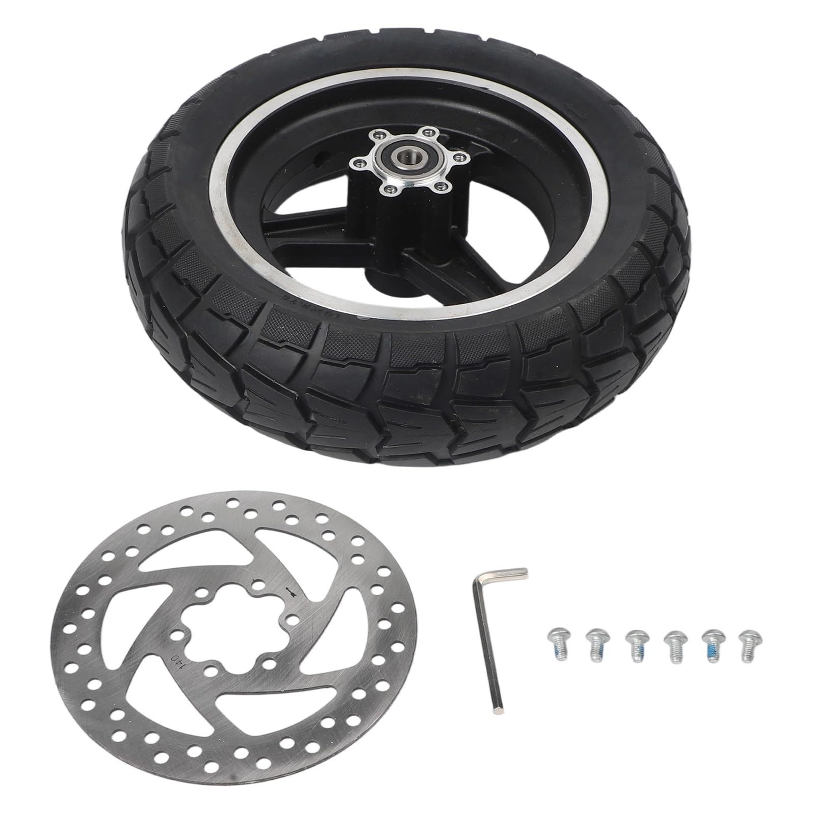 Pneu Tout-Terrain Solide 10 x 2,70-6,5 - Roue entière pour Scooter