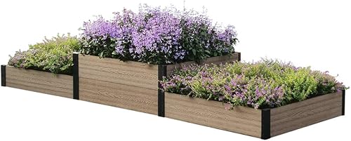 Miniatura 1 de Everbloom K2202 - Cama de jardín triple terraza de 21 pulgadas de profundidad x 87 pulgadas de ancho x 21 pulgadas de alto