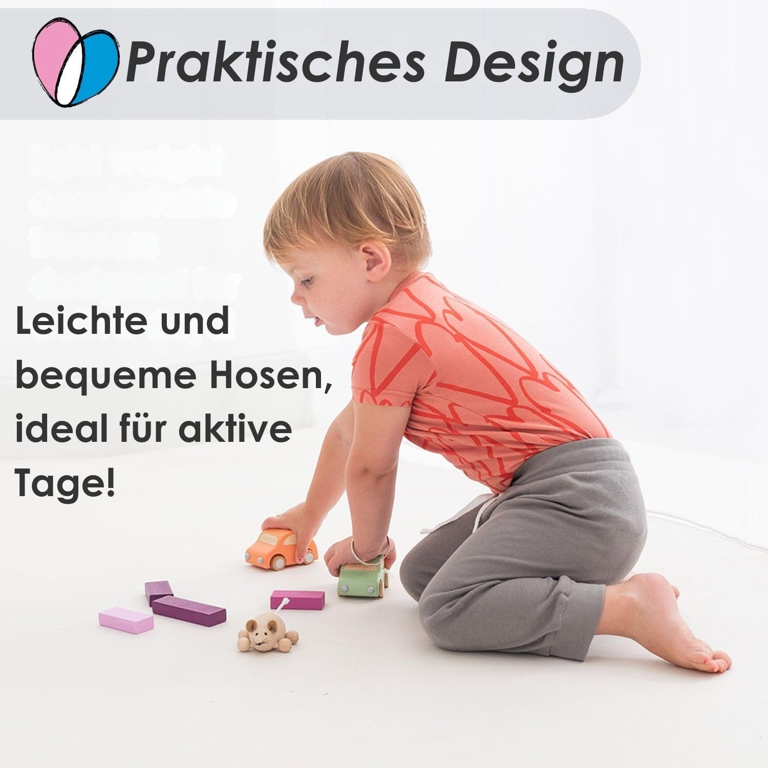 Lovjoy Baby Mädchen Kleinkind Jogginghosen/lässige Hosen / 100% Baumwolle, Weich und Komfortabel