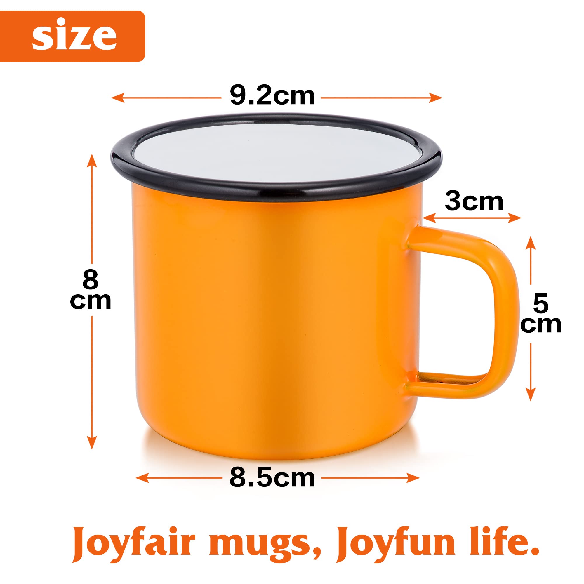 Joyfair Emaille-Tassen-Set (6 Farben)