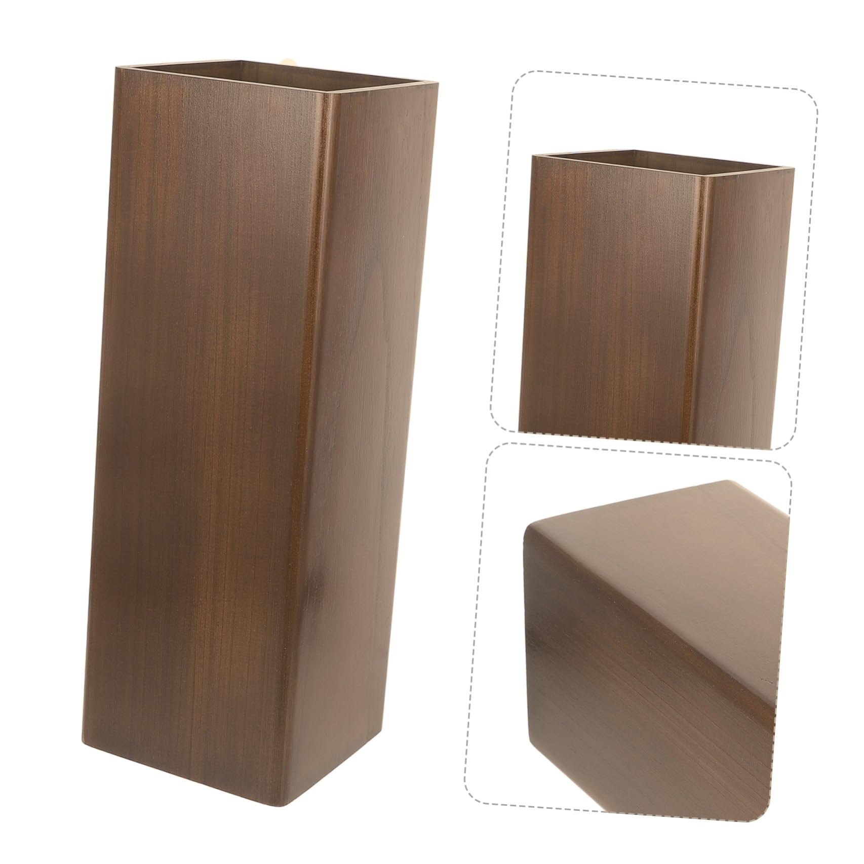 Portaombrelli in Legno Massello, Supporto per Ombrellone per Ingresso e Casa, Organizzatore per Ombrelli, 51.00 x 16.30 x 16.30 cm, 1 Pezzo