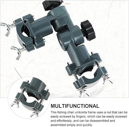 Miniatura 6 de DOITOOL Soporte para sombrilla con clip fijo, soporte portátil ajustable para paraguas, soporte para amigos, abrazadera, montaje de pesca,