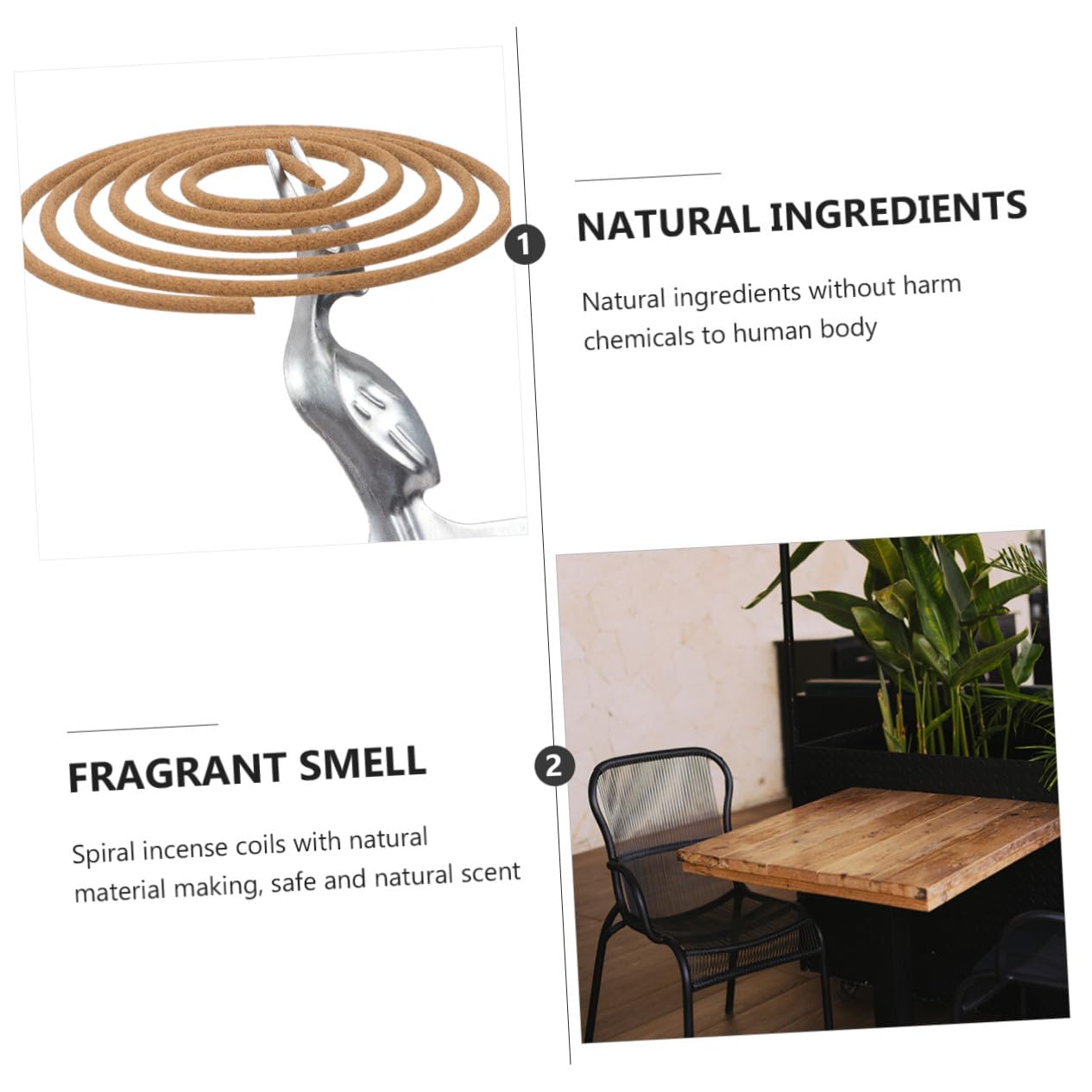 Incienso Incluye Soporte Natural para Interiores de Sándalo en Espiral Varios Estilos Aroma Fresco y Quemado Aromático Adecuado para Hogares y Meditación