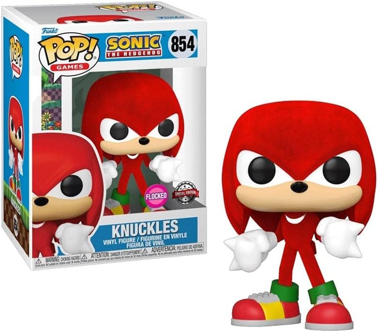 Funko POP! Games #854 Sonic The Hedgehog Limited Edition Flocked Knuckles