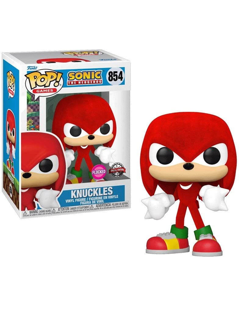 Funko POP Games 854 Sonic The Hedgehog Limited Edition Flocked