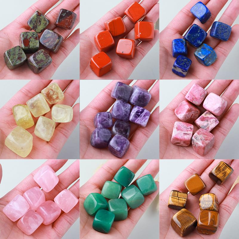 Namzi 100g Natural Crystal raw Stone Block Stone Aromatherapy Stone Expansion Stone Fish Tank Decoration Blue Texture Natural Block Stone 1.5-2cm