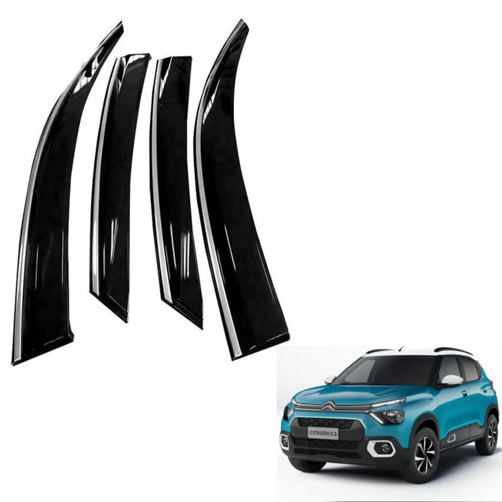 CITROEN C3 AIRCROSS ウィンドウバイザー DS ENTERPRISE Car Rain Wind Door Visor Side Window Deflector with