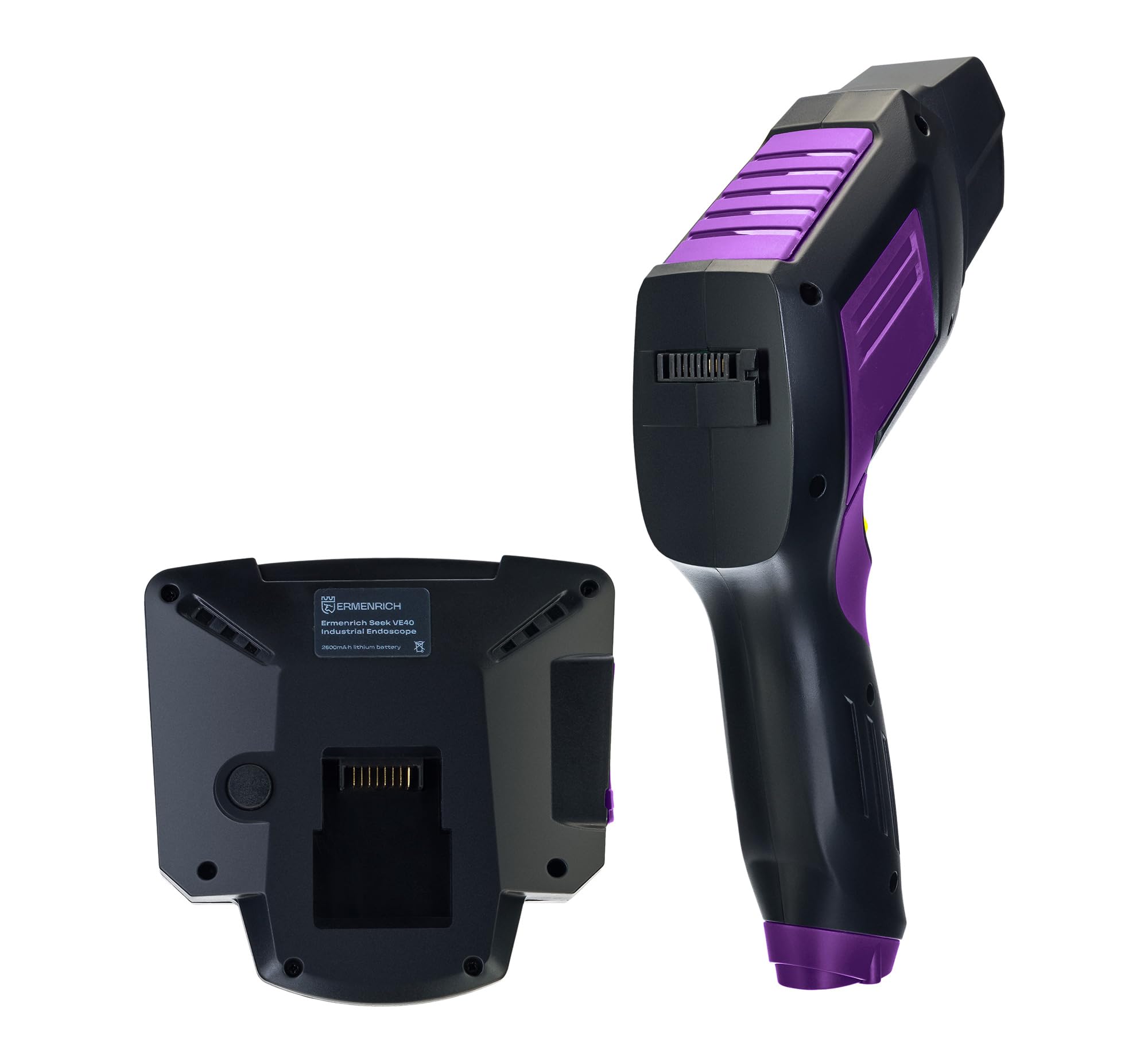 Seek VE40 Endoscopio Industriale LCD 4,3" Cavo Ispezione Video Foto 8 LED Impermeabile IP67 Portatile Flessibile Semi-Rigido Casa e Professionale Nero