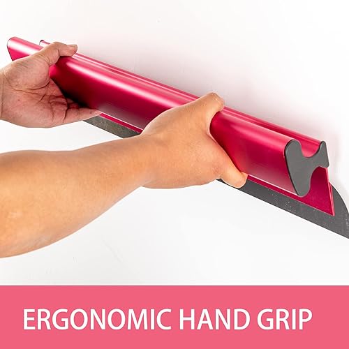 Miniatura 6 de BHTOP Herramientas para paneles de yeso con mango de extensión, cuchillas de 12, 22 y 32 pulgadas, tapas de extremo de herramientas de construcción