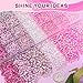 20000Pcs Pink Rhinestones for Bedazzling with 3Pcs B7000 Jewelry Glue, Resin Rhinestones for Crafting Crafts，Bedazzler Kit Flatback Gems for Clothing Shoes Tumblers Nail Art