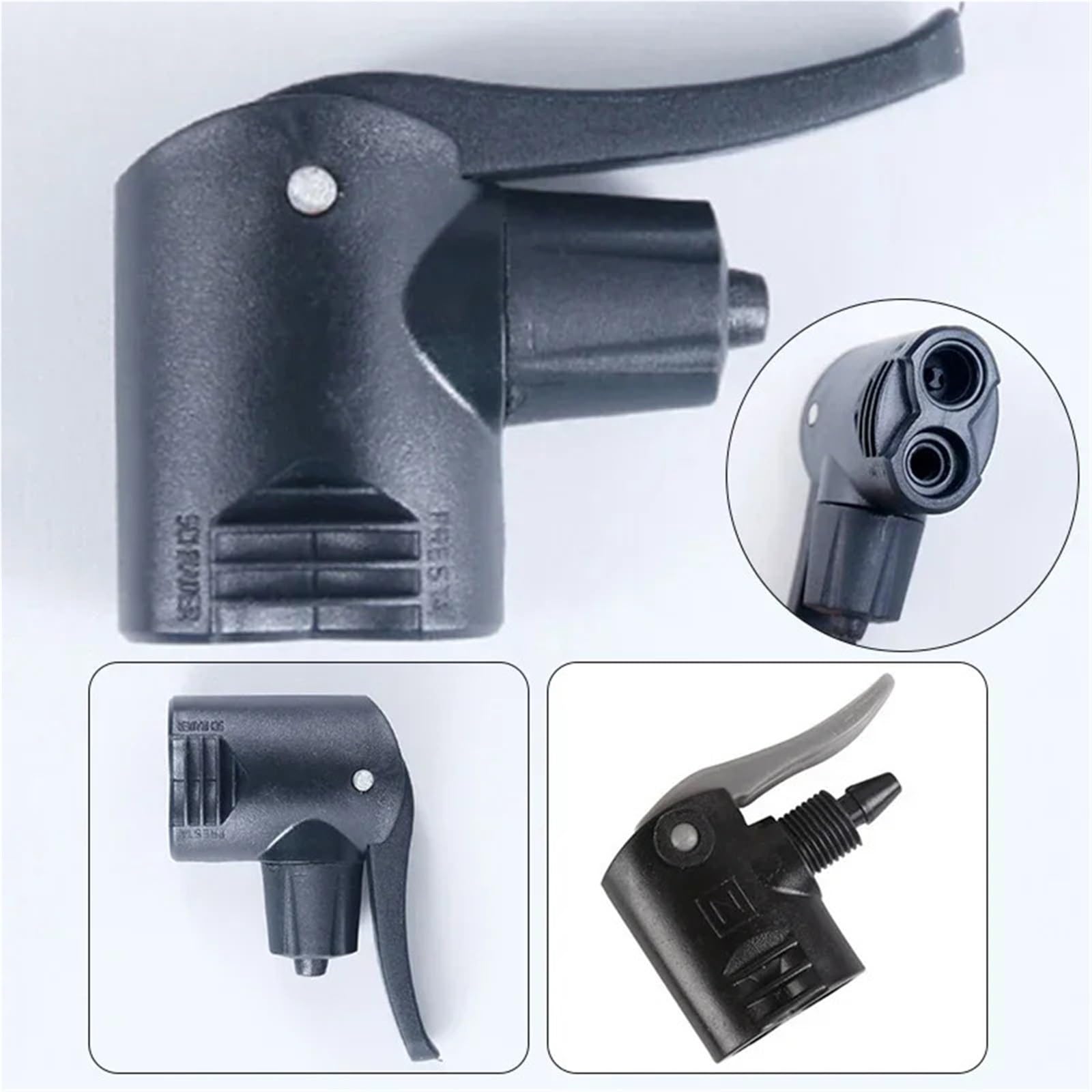 Fahrradpumpenadapter, 30 Stück, Doppelkopf-Adapter für Fahrradreifenpumpen-Düse