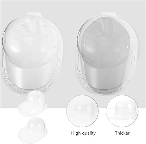 Miniatura 2 de Angoily 2 unidades de plástico transparente para gorras, cajas de almacenamiento para gorras de béisbol, soporte para organizar y exhibir tus