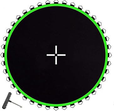 Trampoline Mat, Trampoline Replacement Jumping Mat, Water-Resistant, Uv Resistant, High Elastic Trampoline Bounce Safely Mat with V-Rings,D,15ft/96buckles